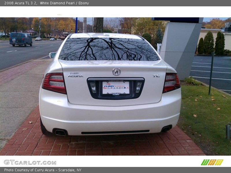 White Diamond Pearl / Ebony 2008 Acura TL 3.2