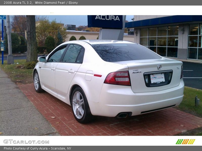 White Diamond Pearl / Ebony 2008 Acura TL 3.2