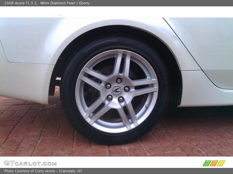 White Diamond Pearl / Ebony 2008 Acura TL 3.2