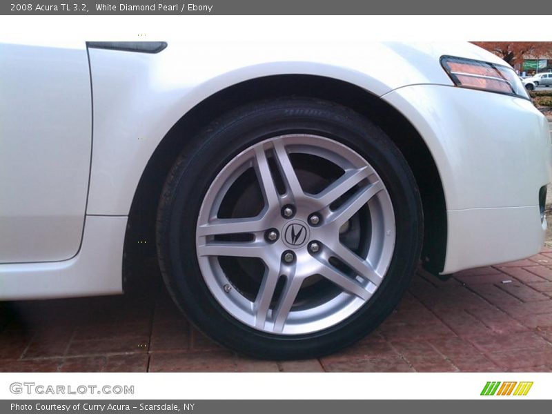 White Diamond Pearl / Ebony 2008 Acura TL 3.2