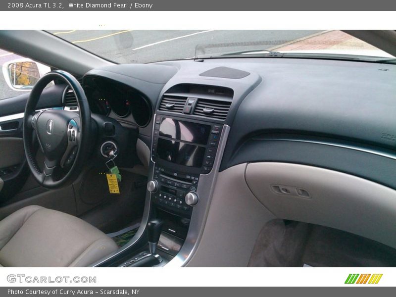 White Diamond Pearl / Ebony 2008 Acura TL 3.2