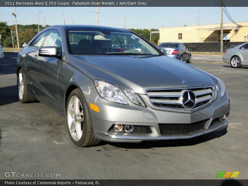 Palladium Silver Metallic / Ash/Dark Grey 2011 Mercedes-Benz E 350 Coupe