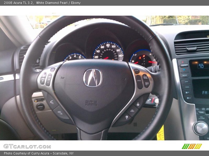 White Diamond Pearl / Ebony 2008 Acura TL 3.2