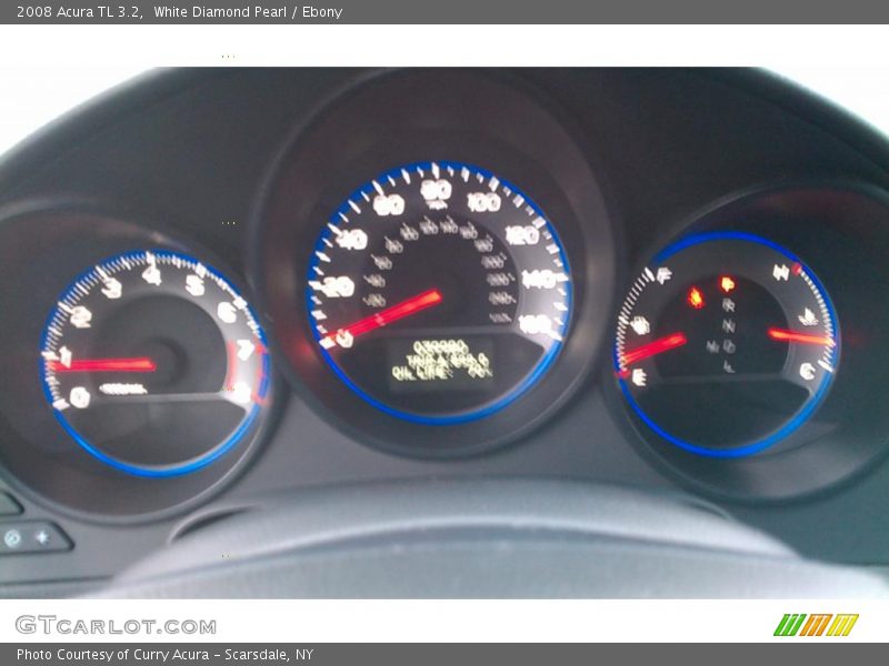 White Diamond Pearl / Ebony 2008 Acura TL 3.2