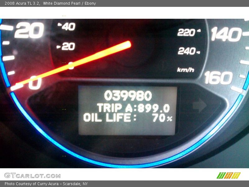 White Diamond Pearl / Ebony 2008 Acura TL 3.2