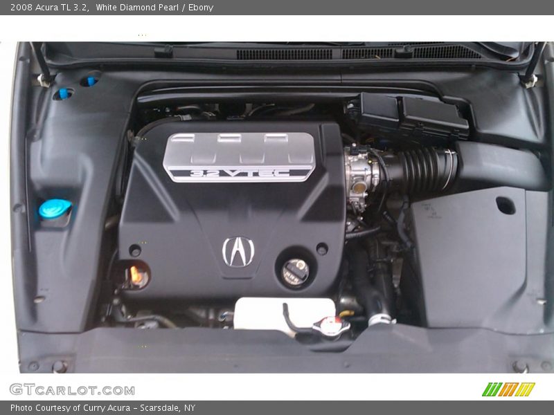 White Diamond Pearl / Ebony 2008 Acura TL 3.2