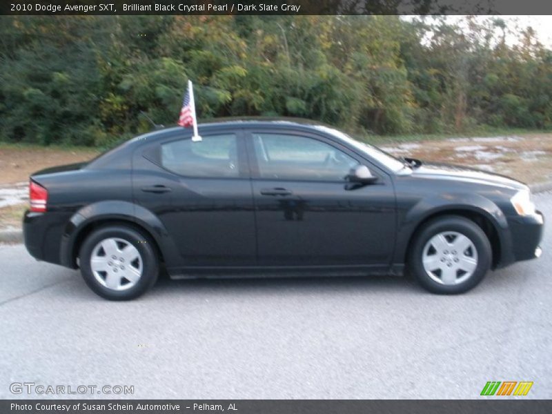 Brilliant Black Crystal Pearl / Dark Slate Gray 2010 Dodge Avenger SXT