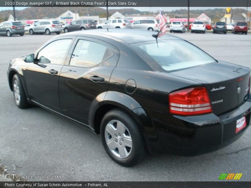 Brilliant Black Crystal Pearl / Dark Slate Gray 2010 Dodge Avenger SXT