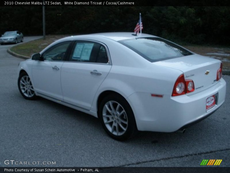 White Diamond Tricoat / Cocoa/Cashmere 2010 Chevrolet Malibu LTZ Sedan