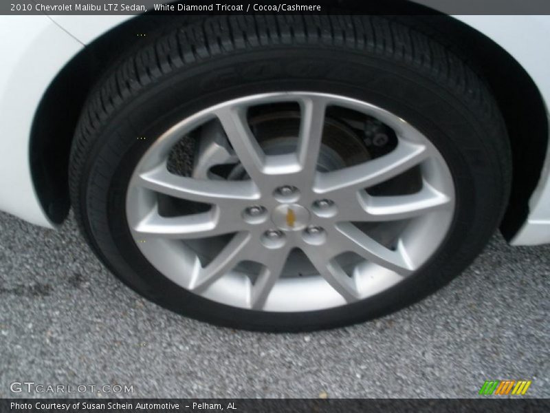 White Diamond Tricoat / Cocoa/Cashmere 2010 Chevrolet Malibu LTZ Sedan