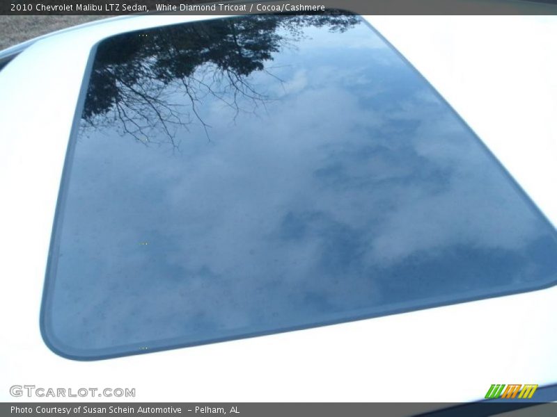 White Diamond Tricoat / Cocoa/Cashmere 2010 Chevrolet Malibu LTZ Sedan