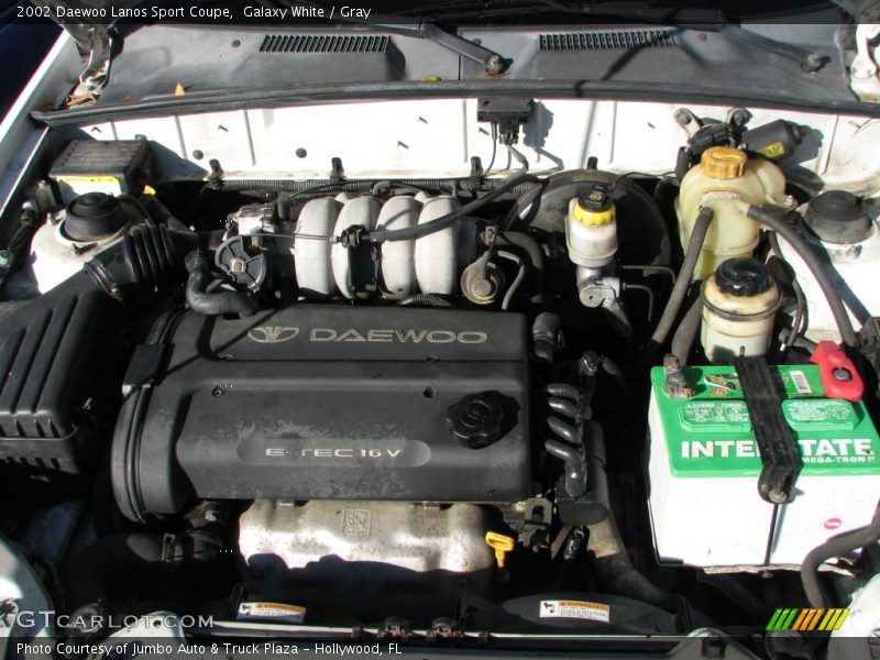  2002 Lanos Sport Coupe Engine - 1.6 Liter DOHC 16-Valve 4 Cylinder