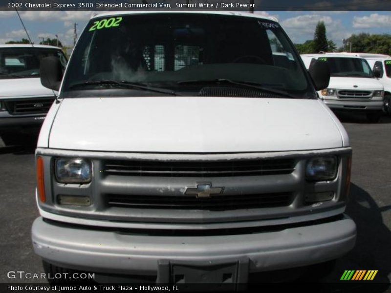 Summit White / Dark Pewter 2002 Chevrolet Express 3500 Extended Commercial Van