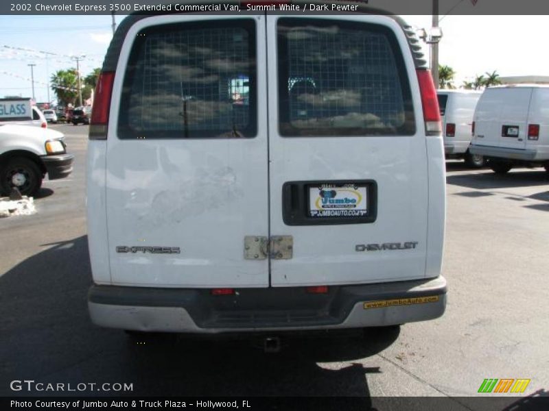 Summit White / Dark Pewter 2002 Chevrolet Express 3500 Extended Commercial Van