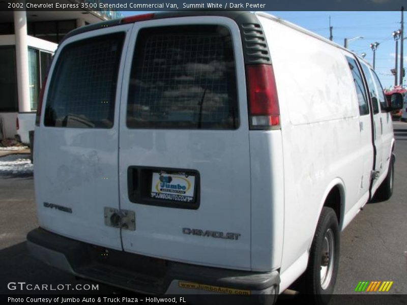 Summit White / Dark Pewter 2002 Chevrolet Express 3500 Extended Commercial Van