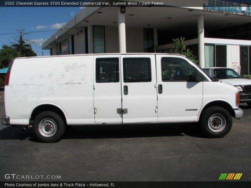 Summit White / Dark Pewter 2002 Chevrolet Express 3500 Extended Commercial Van