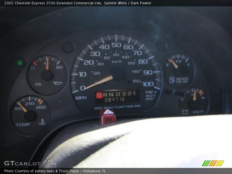 Summit White / Dark Pewter 2002 Chevrolet Express 3500 Extended Commercial Van