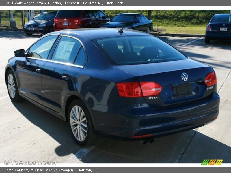 Tempest Blue Metallic / Titan Black 2011 Volkswagen Jetta SEL Sedan