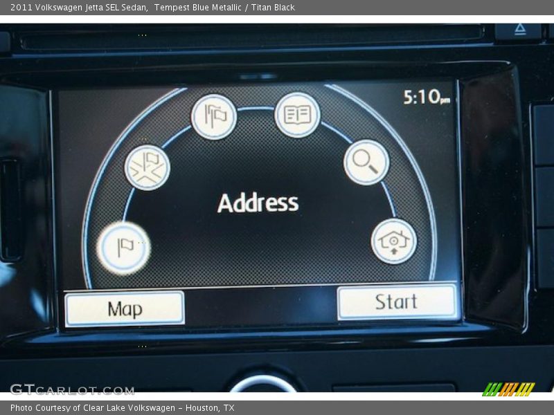 Tempest Blue Metallic / Titan Black 2011 Volkswagen Jetta SEL Sedan