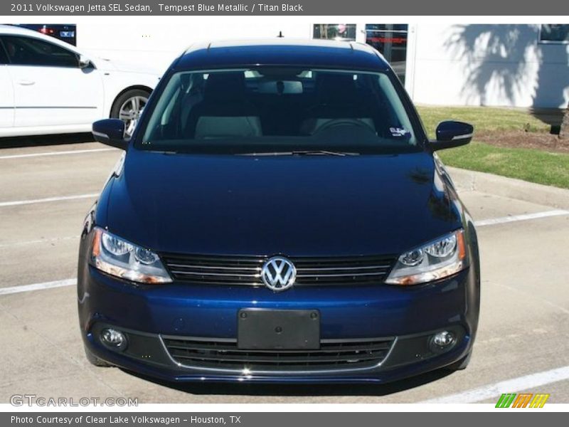 Tempest Blue Metallic / Titan Black 2011 Volkswagen Jetta SEL Sedan