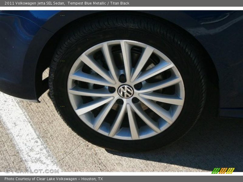 Tempest Blue Metallic / Titan Black 2011 Volkswagen Jetta SEL Sedan
