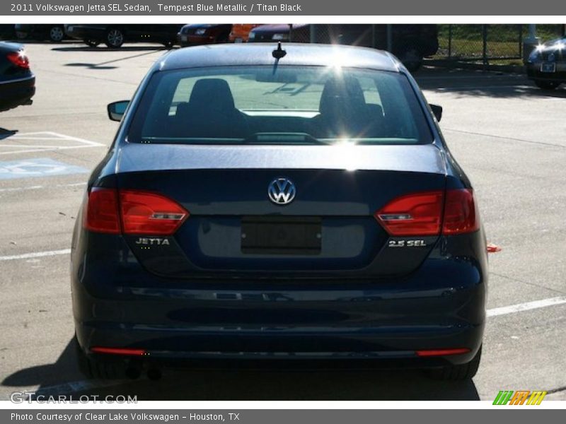 Tempest Blue Metallic / Titan Black 2011 Volkswagen Jetta SEL Sedan