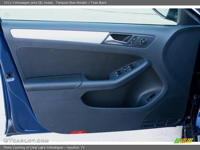 Tempest Blue Metallic / Titan Black 2011 Volkswagen Jetta SEL Sedan