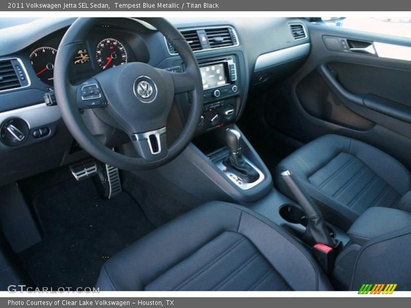 Tempest Blue Metallic / Titan Black 2011 Volkswagen Jetta SEL Sedan