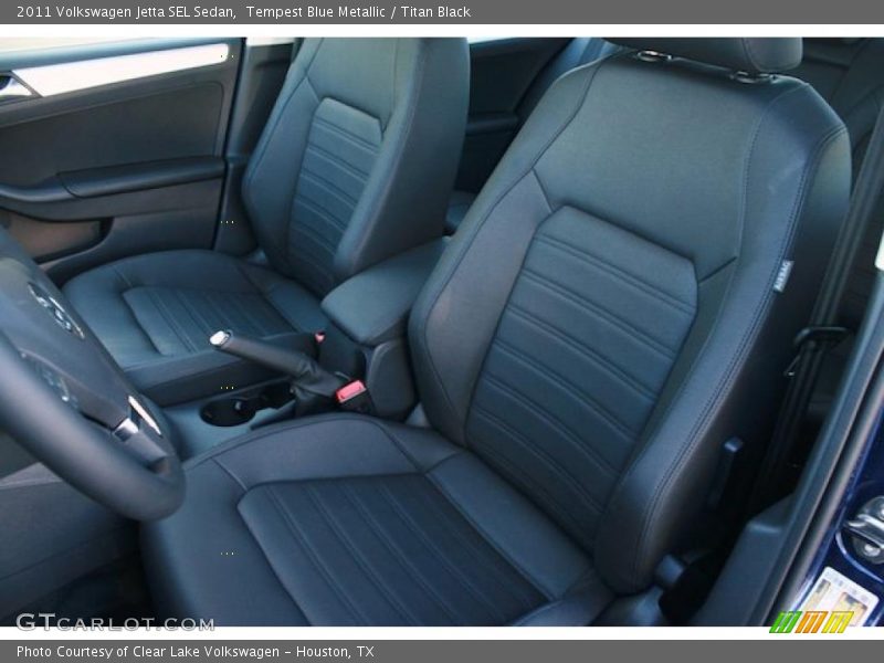 Tempest Blue Metallic / Titan Black 2011 Volkswagen Jetta SEL Sedan