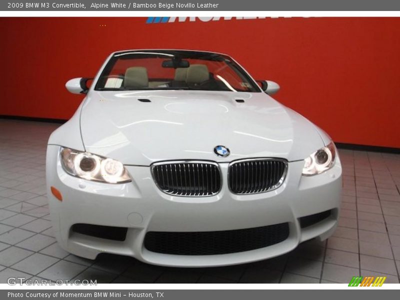 Alpine White / Bamboo Beige Novillo Leather 2009 BMW M3 Convertible