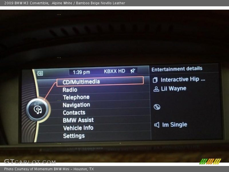 Controls of 2009 M3 Convertible
