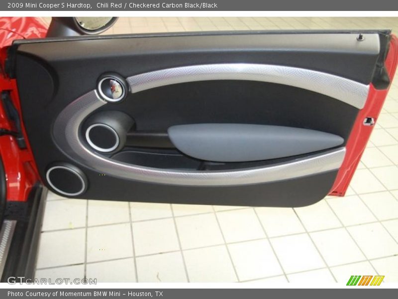 Chili Red / Checkered Carbon Black/Black 2009 Mini Cooper S Hardtop