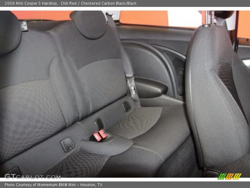Chili Red / Checkered Carbon Black/Black 2009 Mini Cooper S Hardtop