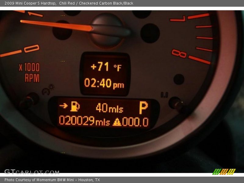 Chili Red / Checkered Carbon Black/Black 2009 Mini Cooper S Hardtop