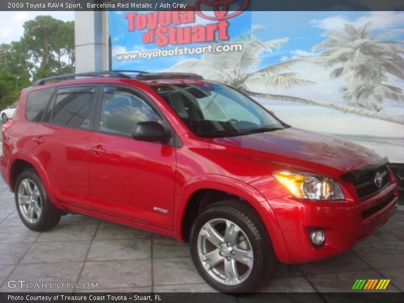Barcelona Red Metallic / Ash Gray 2009 Toyota RAV4 Sport