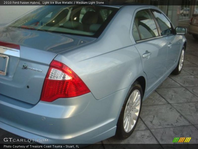 Light Ice Blue Metallic / Medium Light Stone 2010 Ford Fusion Hybrid
