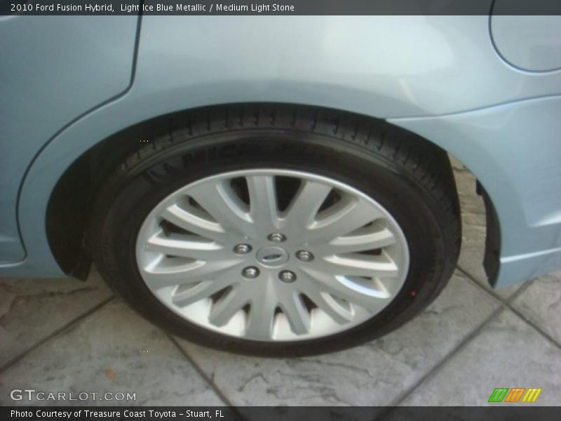 Light Ice Blue Metallic / Medium Light Stone 2010 Ford Fusion Hybrid
