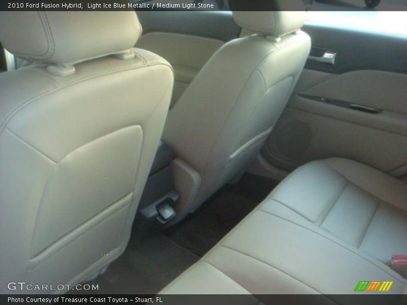Light Ice Blue Metallic / Medium Light Stone 2010 Ford Fusion Hybrid