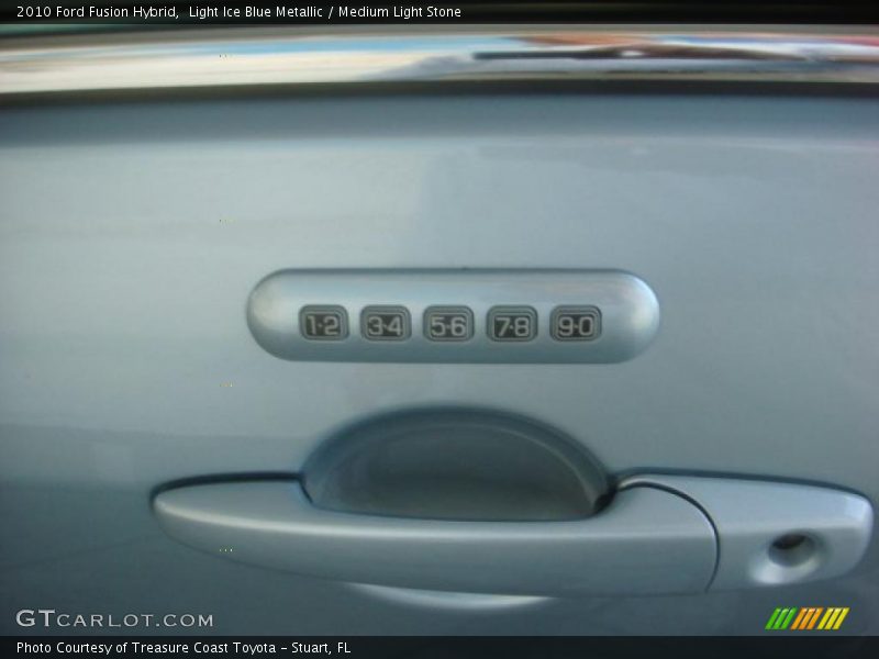 Light Ice Blue Metallic / Medium Light Stone 2010 Ford Fusion Hybrid