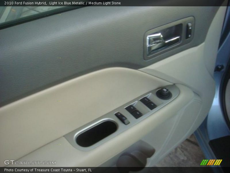 Light Ice Blue Metallic / Medium Light Stone 2010 Ford Fusion Hybrid