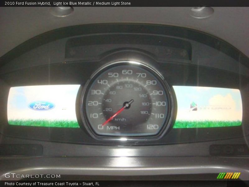 Light Ice Blue Metallic / Medium Light Stone 2010 Ford Fusion Hybrid