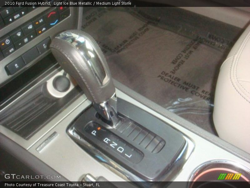 Light Ice Blue Metallic / Medium Light Stone 2010 Ford Fusion Hybrid