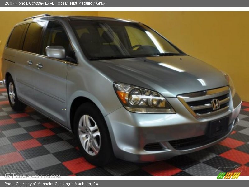 Ocean Mist Metallic / Gray 2007 Honda Odyssey EX-L
