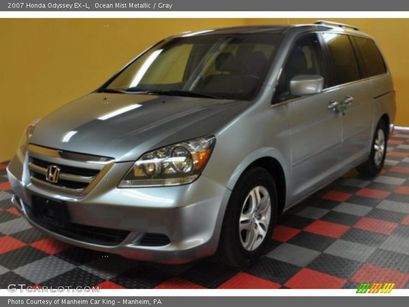 Ocean Mist Metallic / Gray 2007 Honda Odyssey EX-L