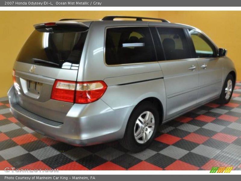 Ocean Mist Metallic / Gray 2007 Honda Odyssey EX-L