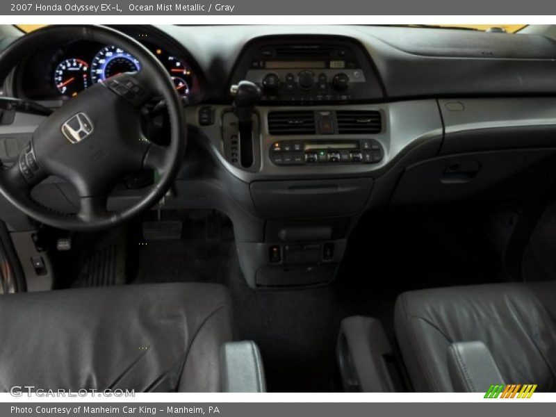 Ocean Mist Metallic / Gray 2007 Honda Odyssey EX-L