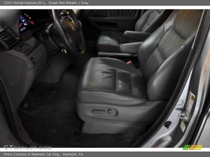 Ocean Mist Metallic / Gray 2007 Honda Odyssey EX-L