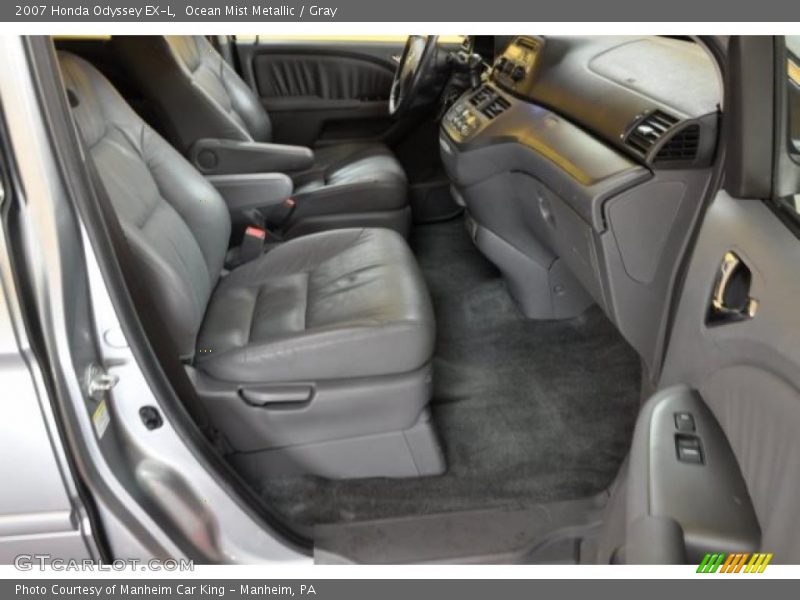 Ocean Mist Metallic / Gray 2007 Honda Odyssey EX-L