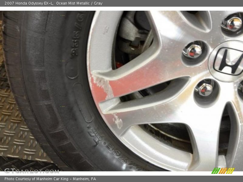 Ocean Mist Metallic / Gray 2007 Honda Odyssey EX-L