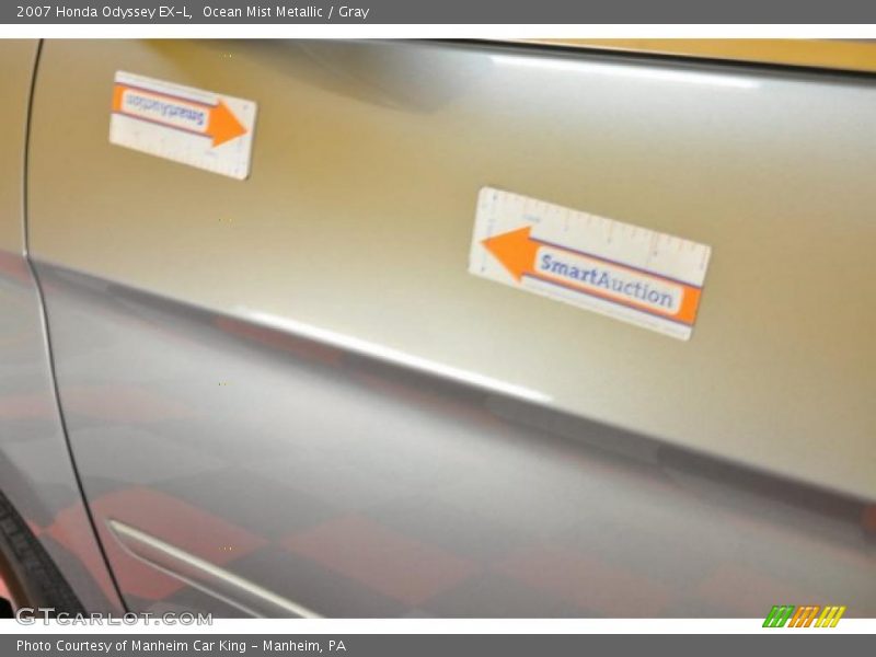 Ocean Mist Metallic / Gray 2007 Honda Odyssey EX-L